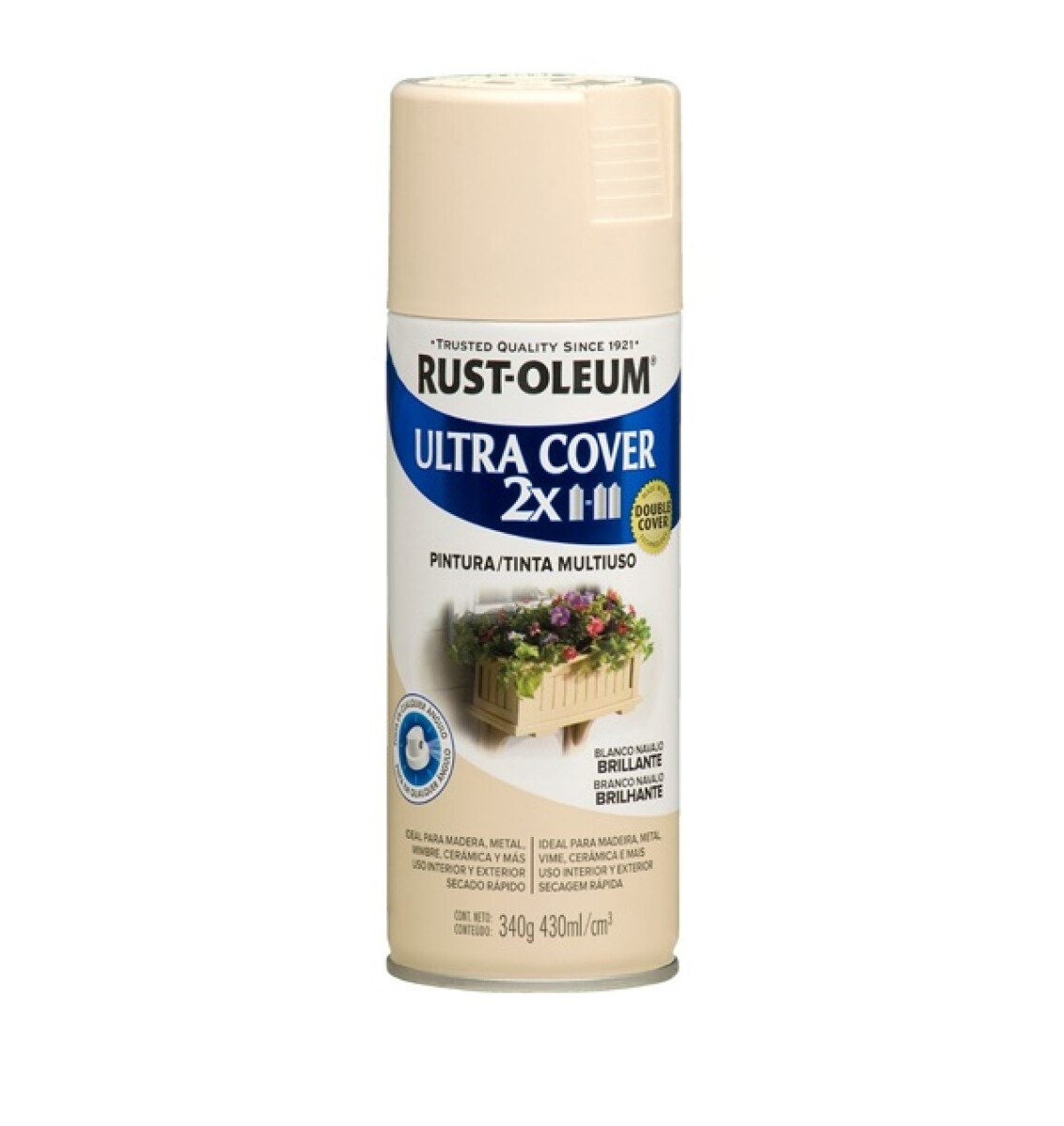 Esmalte en Aerosol Brillante 340g Rust-Oleum - Blanco Navajo 