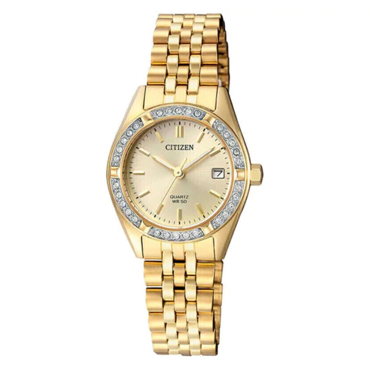 Reloj Citizen Eu6062-50p Para Mujer En Acero Dorado 