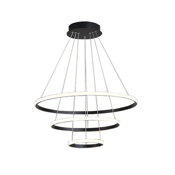 Lámpara colgante LED 90W 3 aros luz hacia afuera IX4596