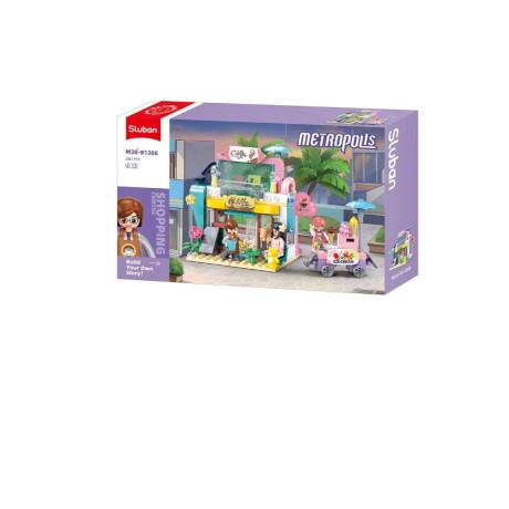 Juego Bloques de Construcción Sluban Metrópolis Cafetería 001