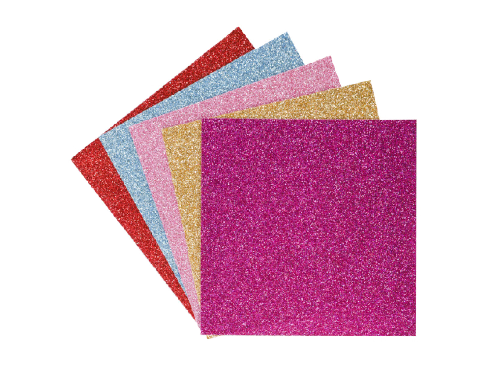 Papel glasé con glitter 