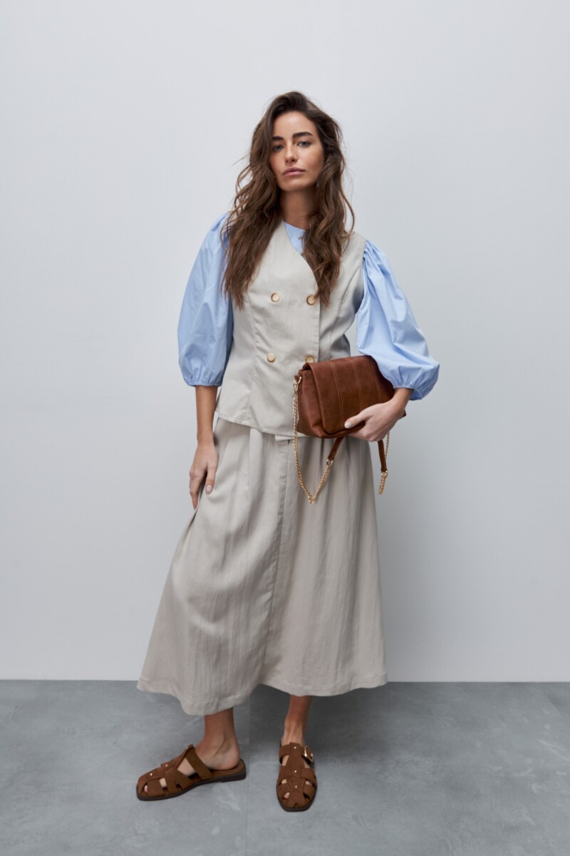 FALDA RIVA BEIGE Beige