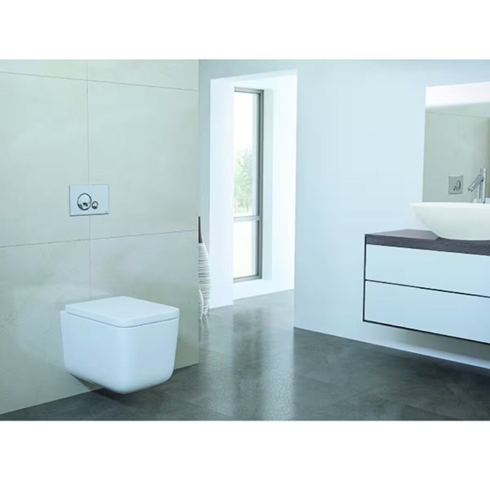 Placa pulsadora Oli Globe Cromo mate Placa Pulsadora Oli Globe Cromo Mate