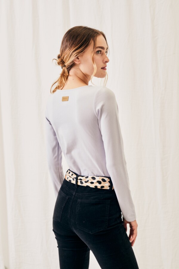 Remera Algodón Elastano Lila