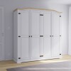 Ropero Curvo 4 Puertas Linea Mexicana Blanco Ropero Curvo 4 Puertas Linea Mexicana Blanco