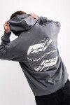 Canguro estampado oversize Malaga Gris oscuro