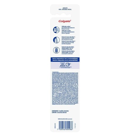 Cepillos Colgate Pro Cuidado CarbÃ³n Pack x2 Cepillos Colgate Pro Cuidado CarbÃ³n Pack x2