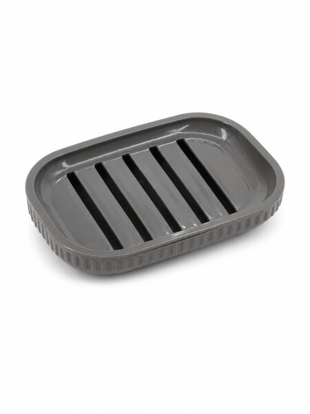 JABONERA LISTRAS GRIS OSCURO