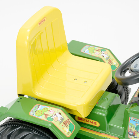 Auto Tractor Excavador A Pedal Infantil Hecho Brasil Verde