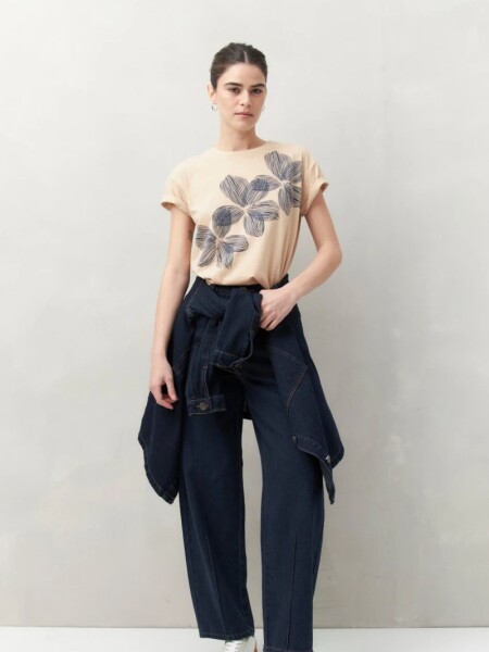 T-SHIRT D.CASSIN COLIRA BEIGE