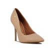 Zapato Formal Mujer Vizzano Taco Alto Clásico Beige