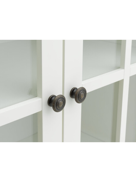 Vitrina NORDBY 2 puertas 1 cajón blanco Vitrina NORDBY 2 puertas 1 cajón blanco