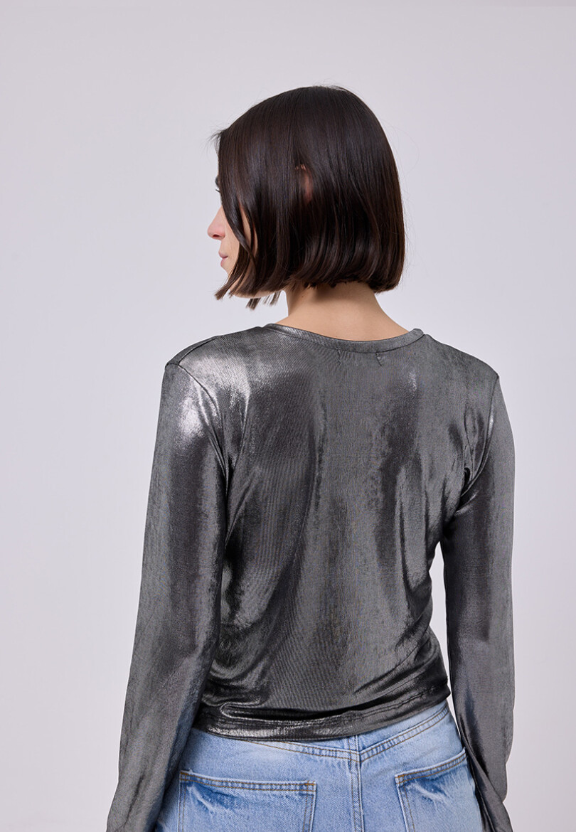 Remera Night Plateado