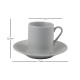 Set x4 Taza de café c/plato 90ml BLANCO