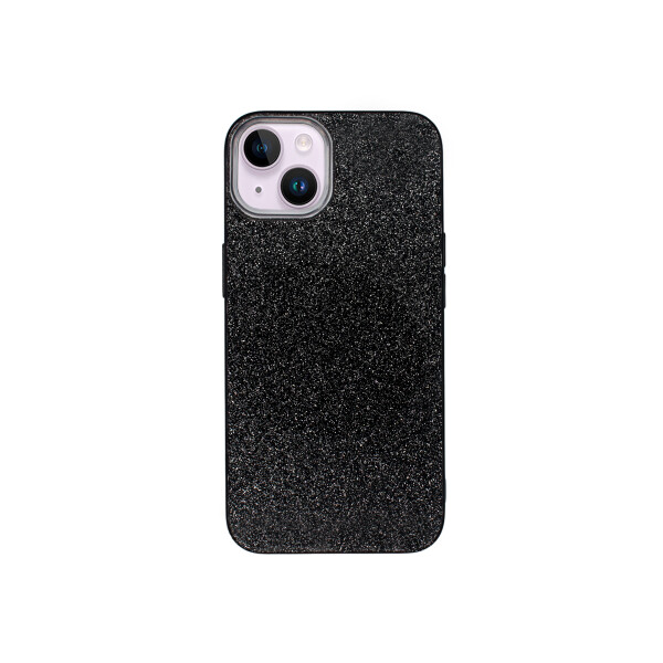 Protector para iPhone 13/14 con brillos color negro Protector Para Iphone 13/14 Con Brillos Color Negro
