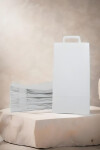 Pack x 50 - bolsa lisa 22x10x42 cm. BLANCO