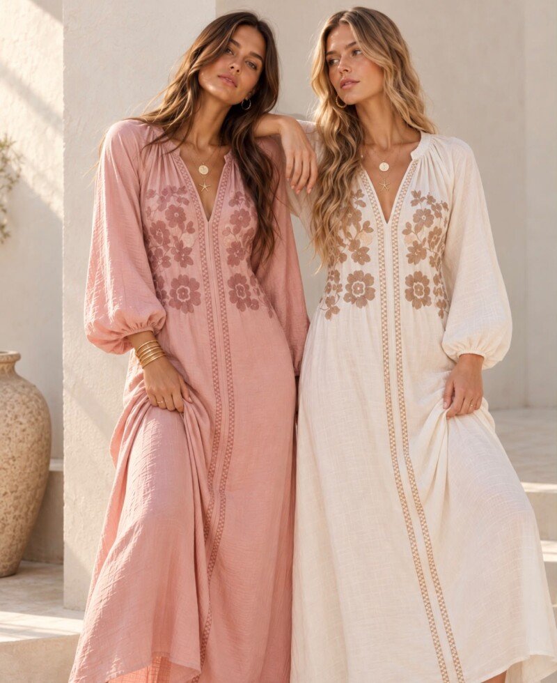 Vestido Savia rosa