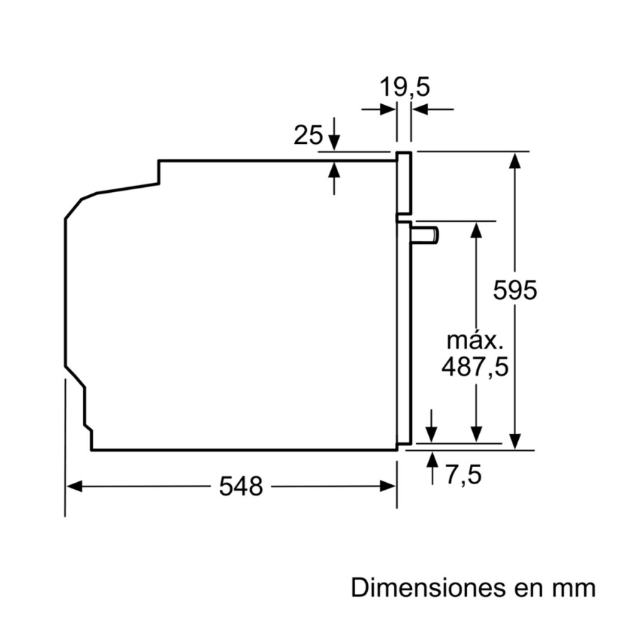 Horno de empotrar Bosch de 71 lts HBA5740S0 Horno de empotrar Bosch de 71 lts HBA5740S0