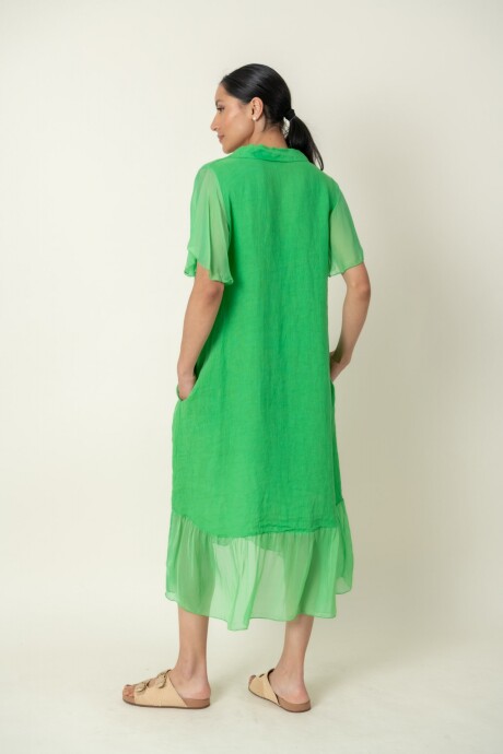 VESTIDO ANEMONA Verde Manzana