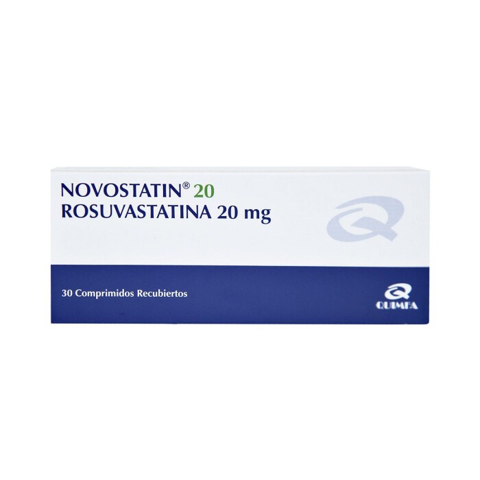NOVOSTATIN 20 MG. CJ X 30 COMP. única