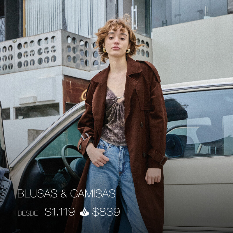 Blusas y camisasDIA D 25% + 15% Santander