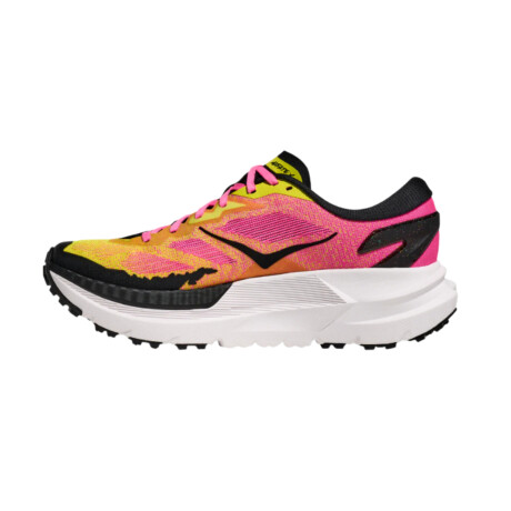 Championes Hoka Mafate X Pink & Yellow