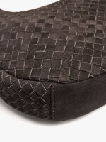 Bolso De Hombro Con Piel Trenzada marron