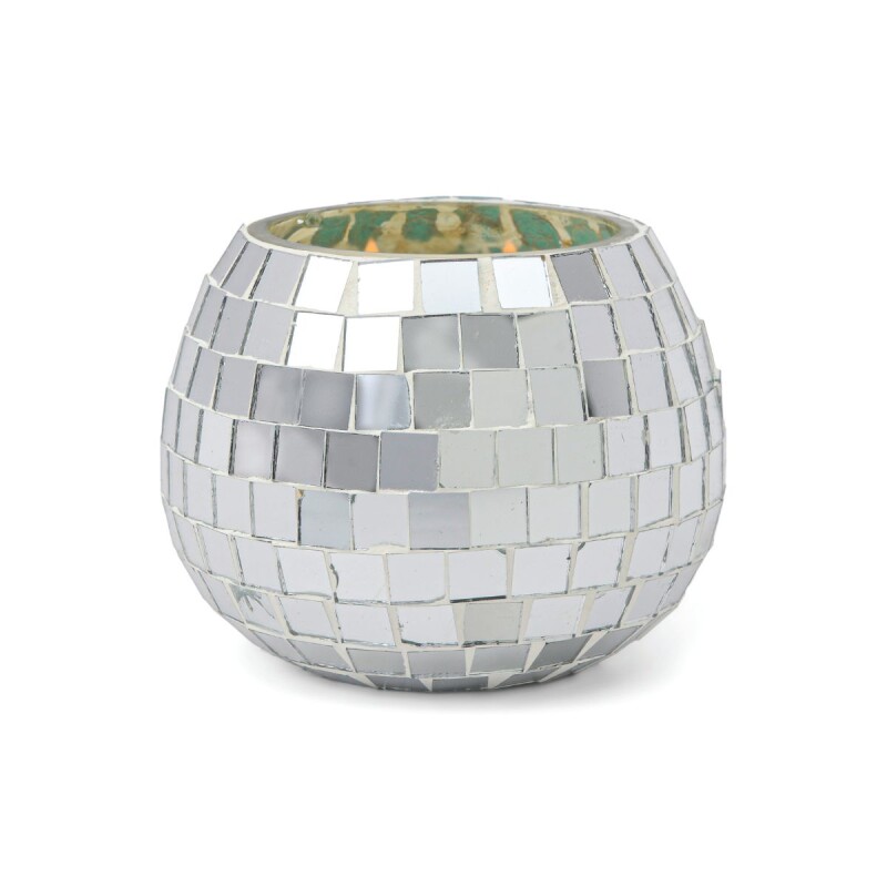 Vela aromática Disco Ball Plateada