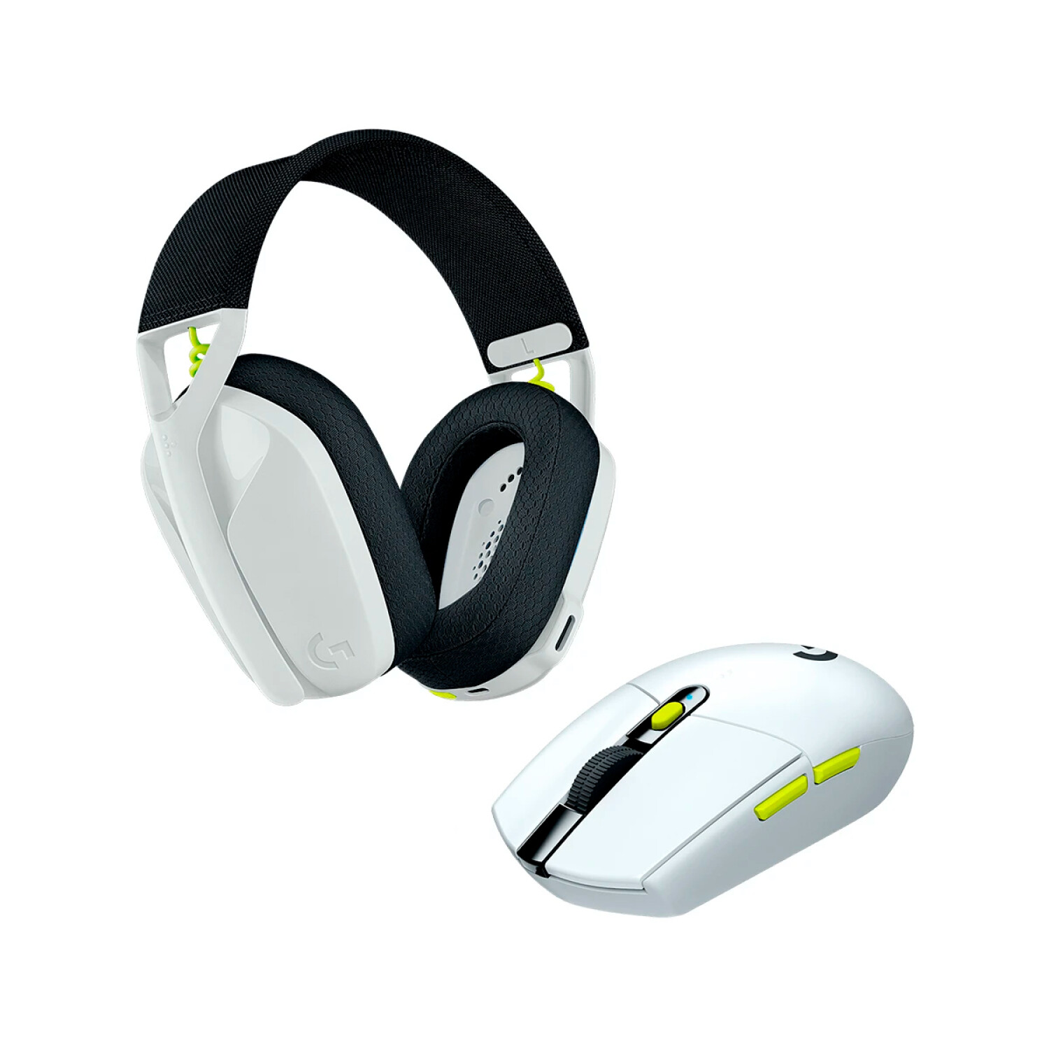Combo Logitech Auriculares G435 Mouse Gamer G305 Blanco ZonaTecno