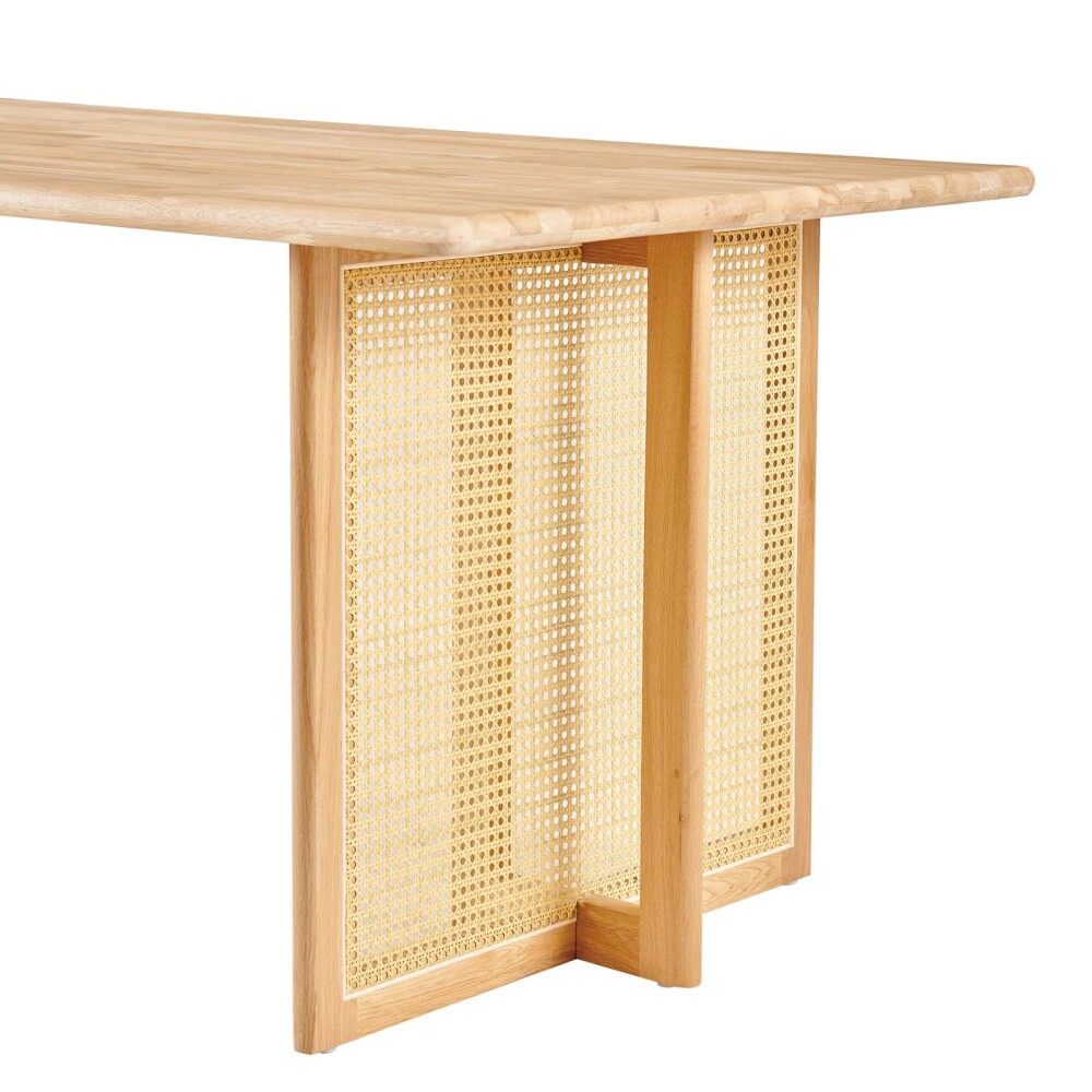 MESA DE COMEDOR RATTAN-Y-MADERA NATURAL-BEIGE BRISA