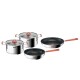 Batería de cocina Tefal Optispace 6 piezas | Acero inoxidable. Batería de cocina Tefal Optispace 6 piezas | Acero inoxidable.