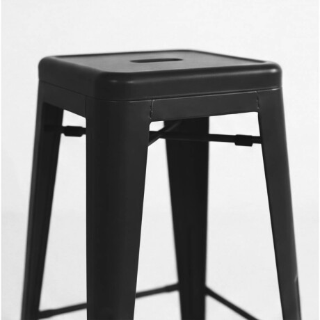 Butaca Taburete Alta Metálica Tolix Puppets Cocina Negro