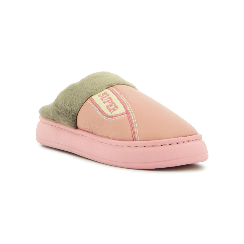 Dortex Pantufla Pu + Corderito Rosado
