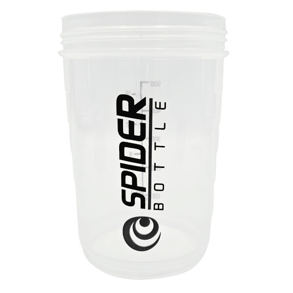 Botella Vaso Mezcladora Agitador Spider Fitness Ejercicio Variante Color Negro