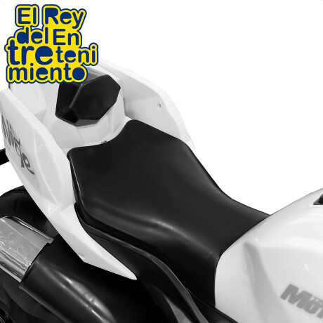 Moto A Batería Ninja Con Ruedas Luces Música Y USB Blanco