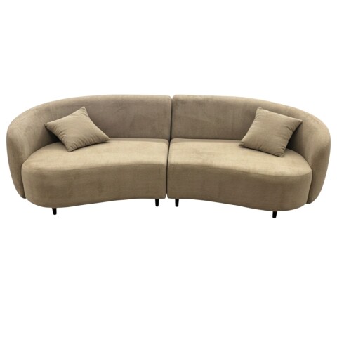 SOFA 4 PUESTOS 2PZS CURVED BEIGE #3 6243469 (CD) Unica