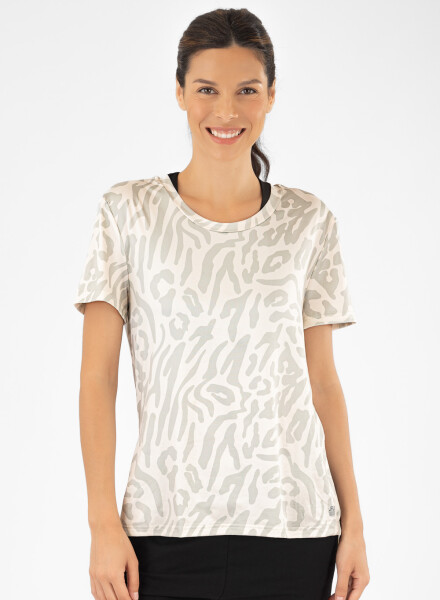 Remera print periscope 25 Beige