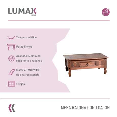 Mesa Ratona Lumax 1 Cajon Auxiliar Arrime Mesa Ratona Lumax 1 Cajon Auxiliar Arrime
