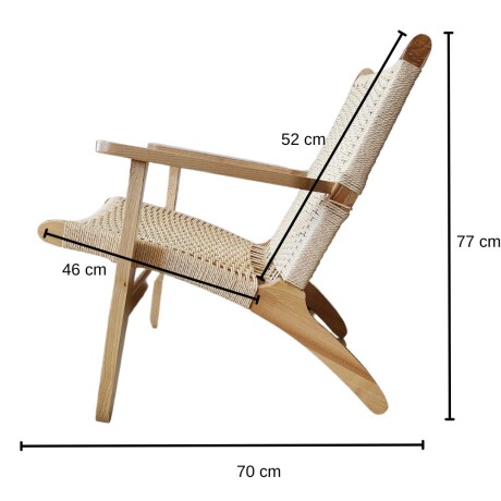Butaca nórdica estilo Hans Wegner Butaca nórdica estilo Hans Wegner
