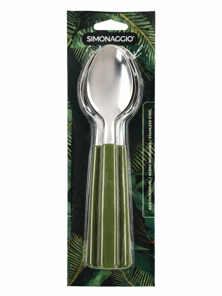 CUCHARA SET 3 PCS LINEA BOTANICAL VER. VERDE