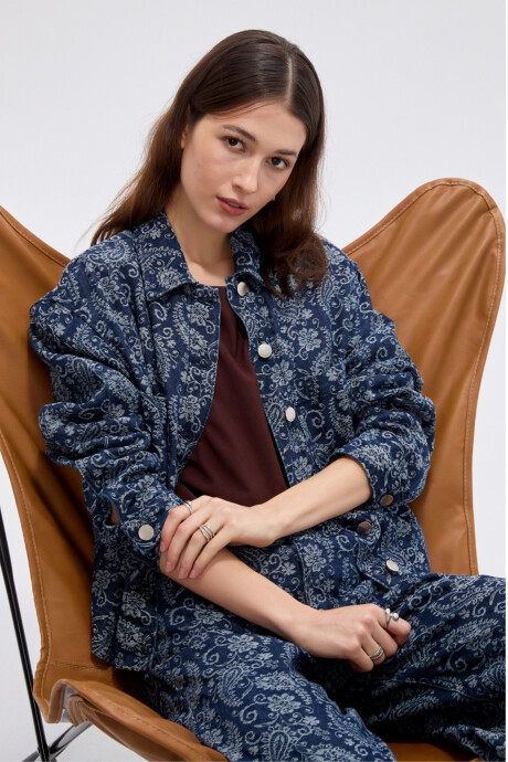 Campera Almendra Estampado 1