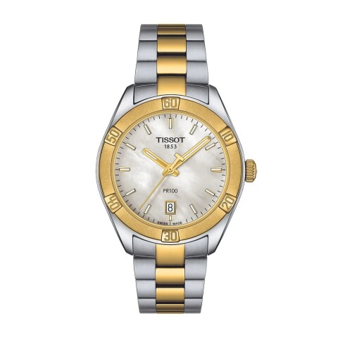 Reloj Tissot PR 100 Sport Chic T1019102211100 acero para mujer Plateado