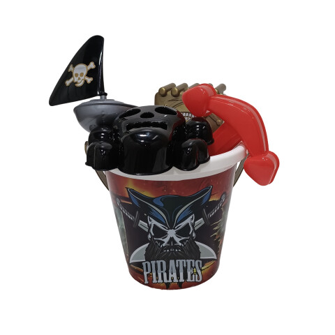 3X2 OUTLET Balde pirata con accesorios de playa 3x2 Outlet Balde Pirata Con Accesorios De Playa
