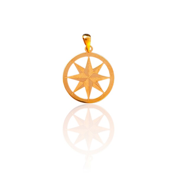 Dije Estrella-Oro bajo-Sin piedra-CP8575 Sinpiedra