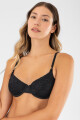 Soutien preformado copa b&c lavanda Negro
