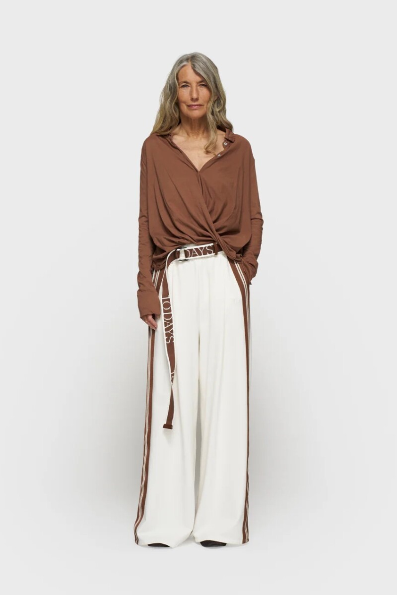 WIDE PANTS TAPE Crudo