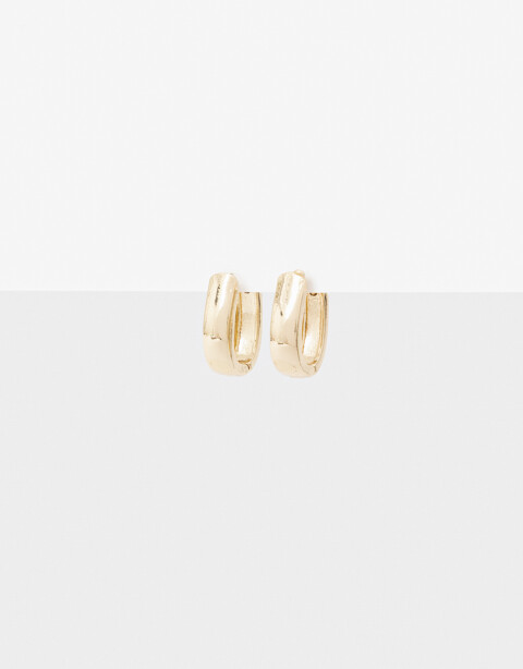 Aros Argollas Metal Argollas De Metal Bold - Dorado