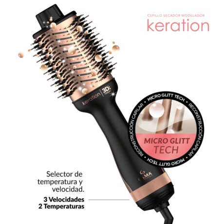 Cepillo secador Gama Keration Stylish 3D V01