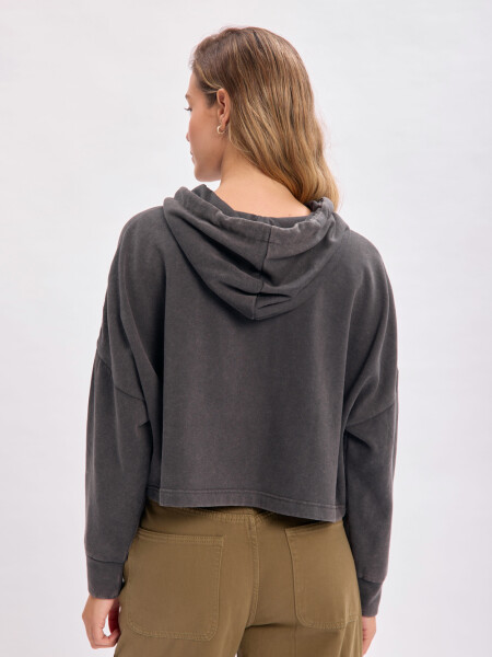 Canguro deportivo cropped Gris Oscuro