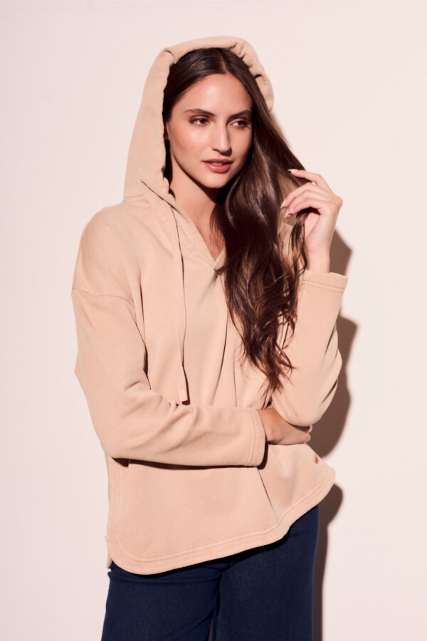Sweater Algodón Lavado Rosa